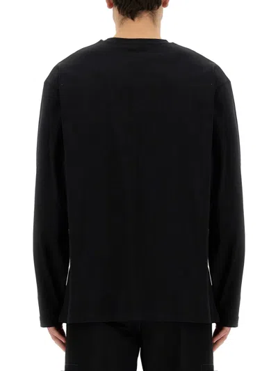 Msgm Logo-print Cotton T-shirt In Black