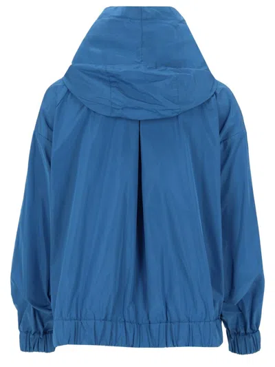 S Max Mara Oversized Short Coat In Blue