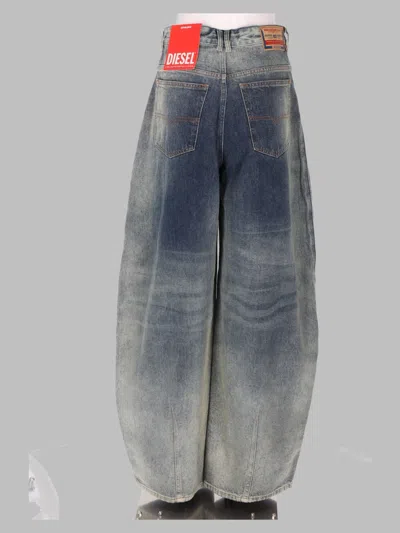 Diesel High-rise Wide Barrel Jeans In Multi