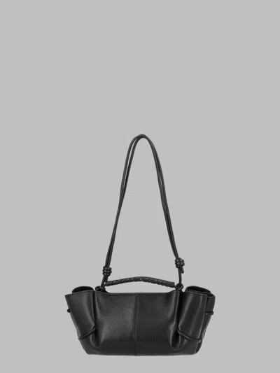 Hereu Sleek Mini Shoulder Bag With Structured Silhouette In Black