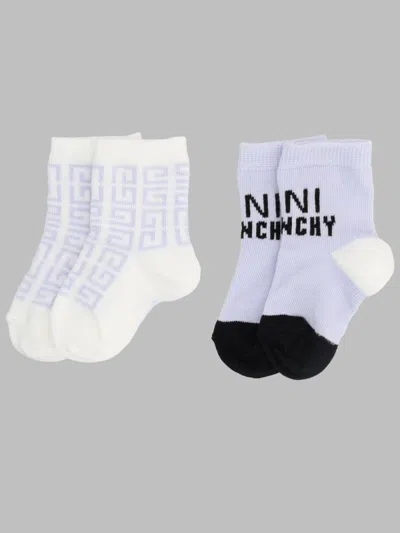 Givenchy Baby Mini Socks In Baby Blue