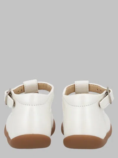 Pom D'api Mini Stand-up Sandals In Soft Leather In White