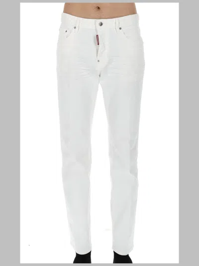 Dsquared2 Dsquared Jeans In Denim Di Cotone In White