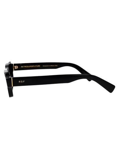 Retrosuperfuture Carino Rectangle-frame Sunglasses In Black
