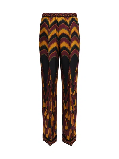 Pucci Baiadera Print Silk Pants In Multi