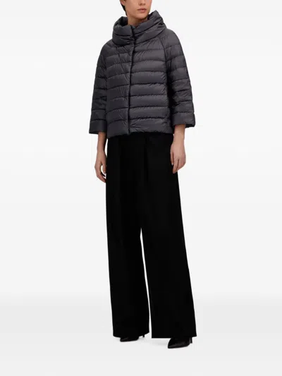 Herno Sofia Quilted Jacket In Gray
