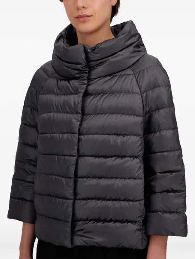Herno Sofia Quilted Jacket In Gray