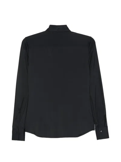 Xacus Black Regular Solid Shirt In Black