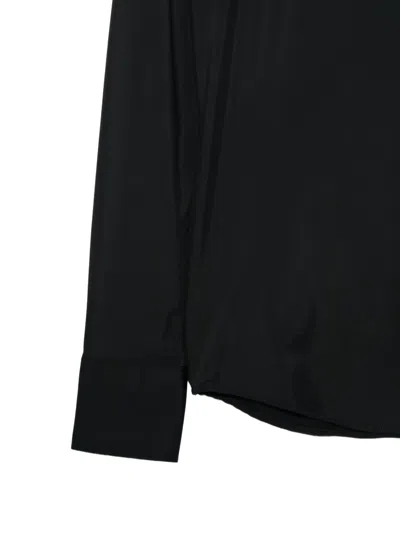 Xacus Black Regular Solid Shirt In Black