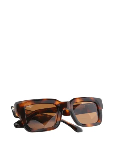 Chimi Core Rectangle-frame Sunglasses In White