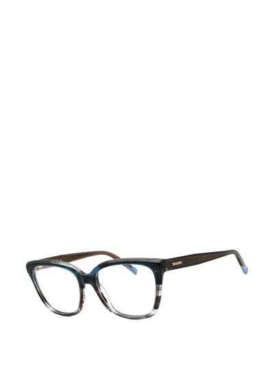 Missoni Gradient-effect Rectangle-frame Glasses In Black