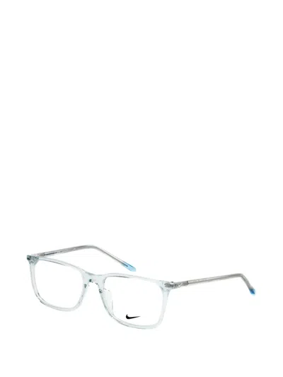 Nike Rectangle-frame Glasses In Transparent