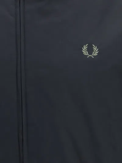 Fred Perry Black Polyamide Shell Jacket In Black