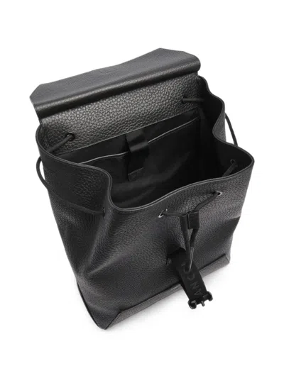 Lancel Milo Grained Leather Backpack In Black