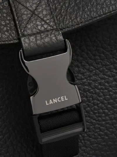 Lancel Milo Grained Leather Backpack In Black