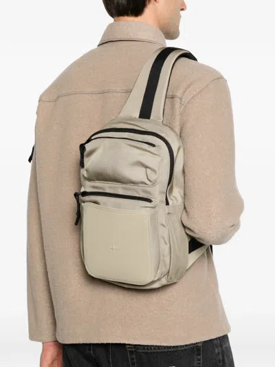 Stone Island Compass-patch Backpack In Neutrals