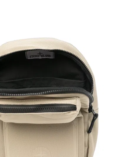 Stone Island Compass-patch Backpack In Neutrals