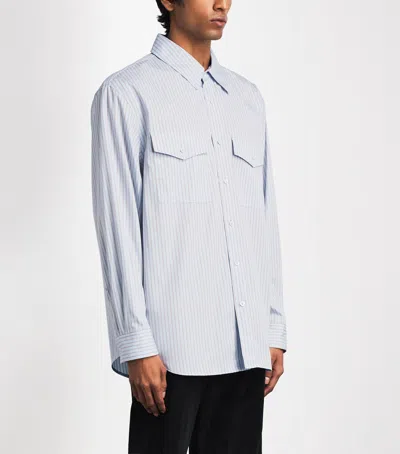 System Cotton Stripe Shirt In Multi