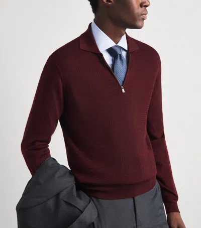 Corneliani Silk Jacquard Tie In Blue