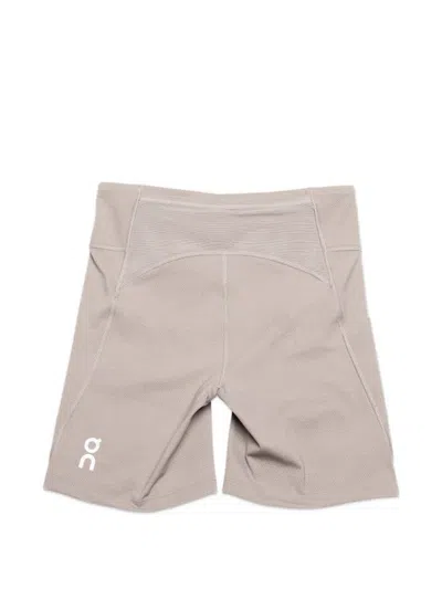 On X Erewh Logo-print Compressi Shorts In Gray