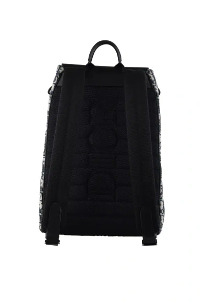 Dior Saddle Backpack In Black