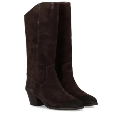 Ash Freedom Dark Brown Texan Boot In Brown