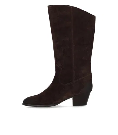Ash Freedom Dark Brown Texan Boot In Brown
