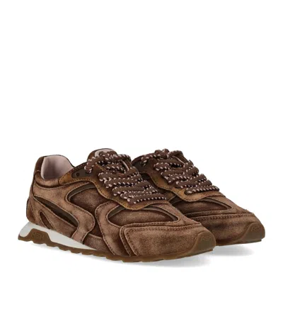 Ash Kasar Suede Brown Sneaker In Brown