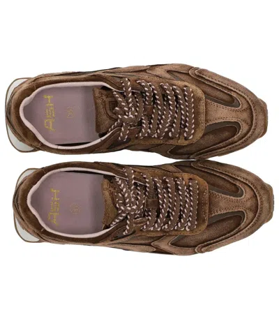 Ash Kasar Suede Brown Sneaker In Brown