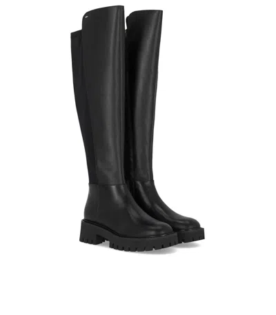 Michael Kors Ridley Black High Boot In Multi