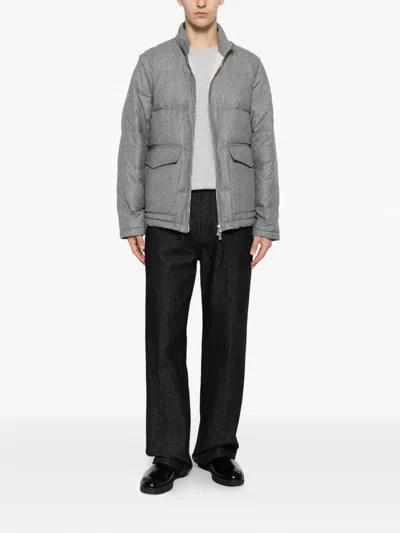 Eleventy Flap-pocket Padded Jacket In Multi