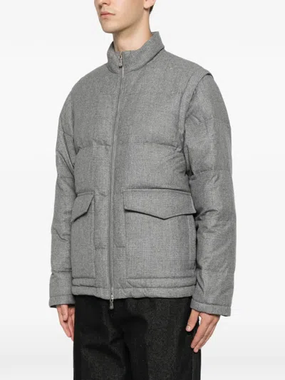 Eleventy Flap-pocket Padded Jacket In Multi