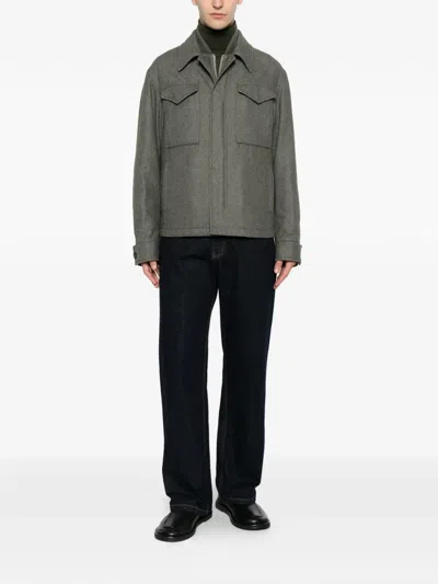 Eleventy Flap-pocket Jacket In Multi
