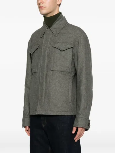 Eleventy Flap-pocket Jacket In Multi