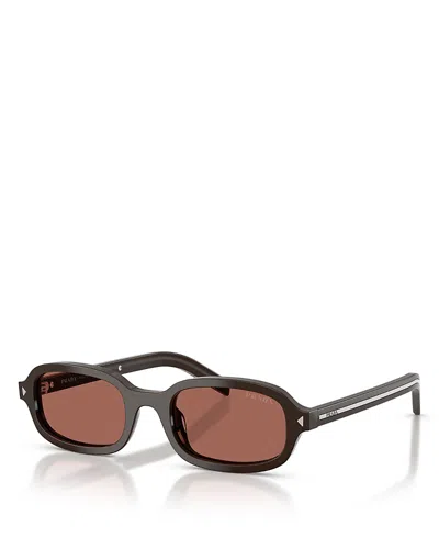 Prada Eyewear 0prd06s Rectangular Sunglasses In Multi