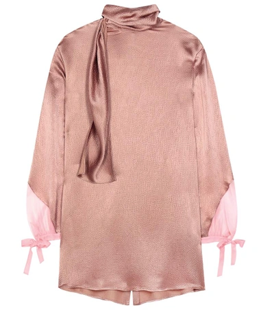 Valentino Pussy-bow Blouse In Pink