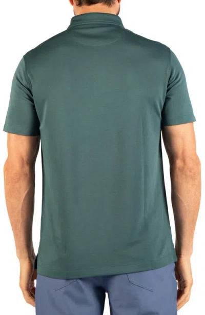 Tailorbyrd Solid Modal Blend Polo In Jade