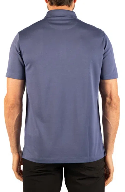 Tailorbyrd Solid Modal Blend Polo In Blue