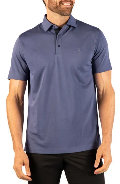 Tailorbyrd Solid Modal Blend Polo In Blue