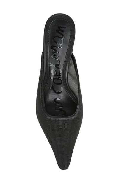 Sam Edelman Brandy Mesh Pointed Toe Mule In Black