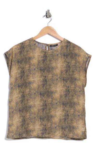 Apny Cap Sleeve Shift Shell In Multi