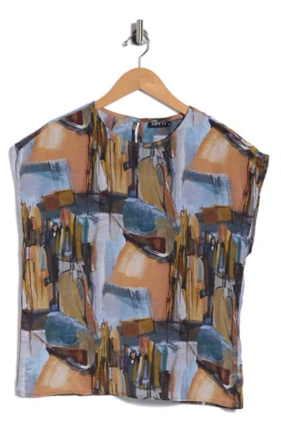 Apny Cap Sleeve Shell In Multi