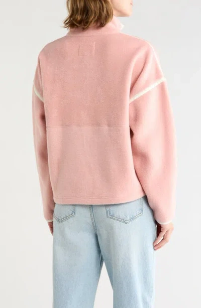 Thread & Supply Soft Fleece Half Zip Pullover In Neutral