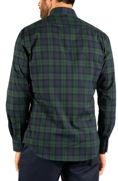 Tailorbyrd Regular Fit Performance Button Down Shirt In Navy