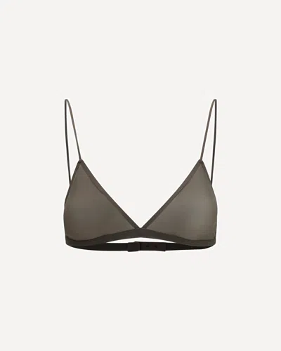 Calvin Klein Ruby Triangle Bra In Gray