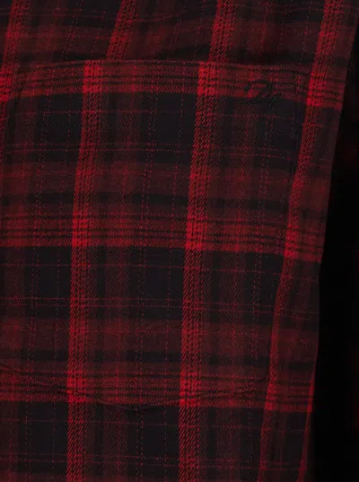 Dunst Checked Flannel Button Down Shirt Red In Red