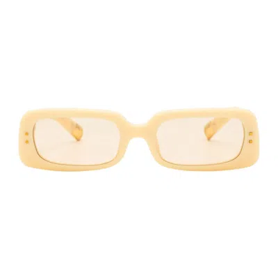 Jacquemus Pear Rectangular Frame Sunglasses In Neutral