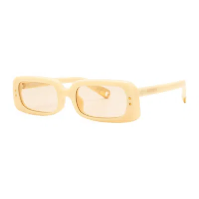 Jacquemus Pear Rectangular Frame Sunglasses In Neutral