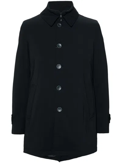 Herno Technical Polyamide With Goose Down Padding Down Jacket In Black