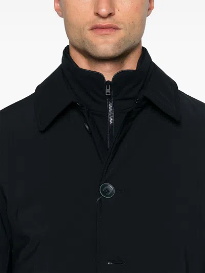 Herno Technical Polyamide With Goose Down Padding Down Jacket In Black